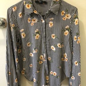Floral button up shirt
